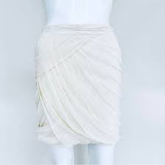 Club Monaco cream silk skirt - Picture 1 of 8